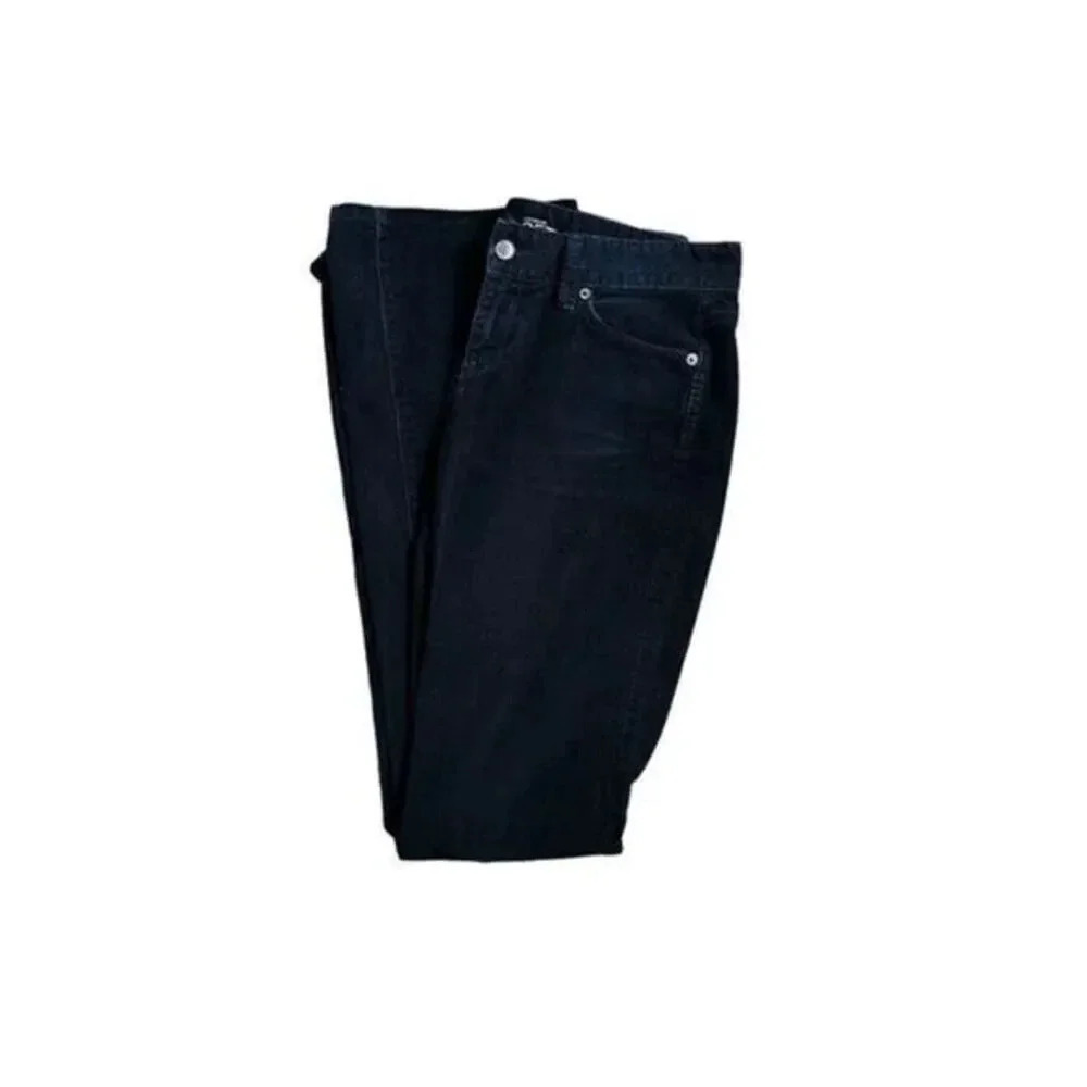 LOFT Black Curvy Bootcut Corduroy Pants Size 26